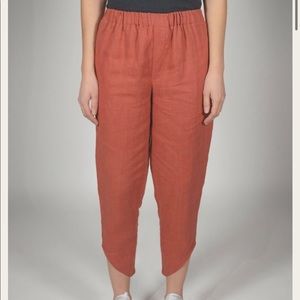Priory Cheon Linen Pant in Terra Cotta
